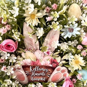 Húsvéti kopogtató, ajtódísz - otthon & életmód - dekoráció - ajtó- és ablak dekoráció - ajtódísz & kopogtató - Meska.hu