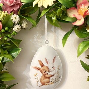 Tojás alakú kopogtató, ajtódísz - otthon & életmód - dekoráció - ajtó- és ablak dekoráció - ajtódísz & kopogtató - Meska.hu