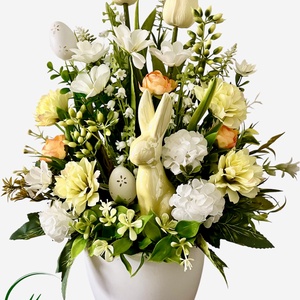 Üde, tavaszi asztaldísz - ünnepi díszek, dekorációk - húsvéti díszek és dekorációk - húsvéti virágos díszek - Meska.hu