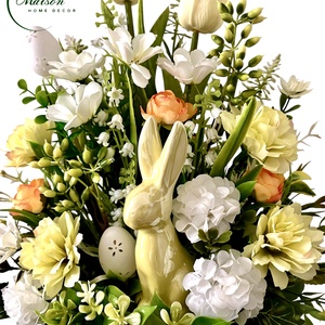 Üde, tavaszi asztaldísz - ünnepi díszek, dekorációk - húsvéti díszek és dekorációk - húsvéti virágos díszek - Meska.hu