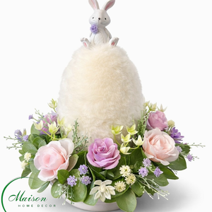 Húsvéti asztaldísz mókás nyuszival - Meska.hu