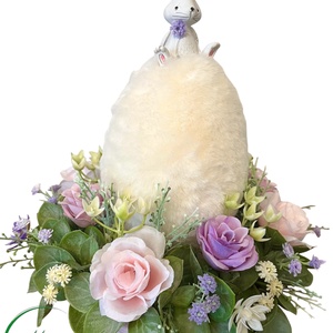 Húsvéti asztaldísz mókás nyuszival - ünnepi díszek, dekorációk - húsvéti díszek és dekorációk - húsvéti asztaldíszek - Meska.hu