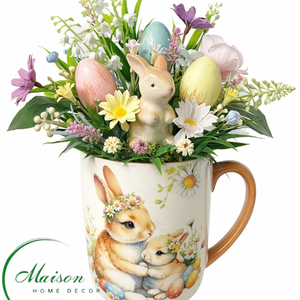 Nyuszi asztaldísz - ünnepi díszek, dekorációk - húsvéti díszek és dekorációk - húsvéti asztaldíszek - Meska.hu