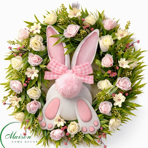 Nyuszi popós ajtódísz, kopogtató - Meska.hu