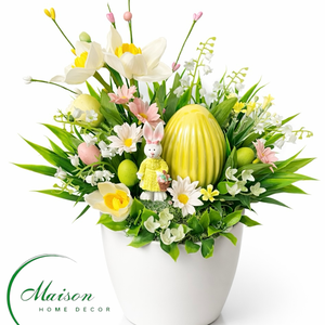 Húsvéti asztaldísz nyuszival, tojással - Meska.hu