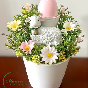 Barika asztaldísz, Ünnepi díszek, dekorációk, Húsvéti díszek és dekorációk, Húsvéti asztaldíszek, Virágkötés, MESKA