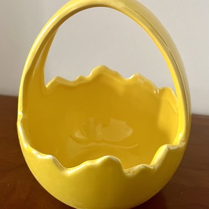 Sárga húsvéti kínáló, asztaldísz - ünnepi díszek, dekorációk - húsvéti díszek és dekorációk - húsvéti asztaldíszek - Meska.hu