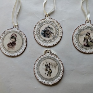 Vintage karácsonyfadíszek - Meska.hu