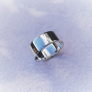 Fényes női ezüst gyűrű (7 mm széles), Ékszer, Gyűrű, Kerek gyűrű, Ékszerkészítés, Ötvös, MESKA