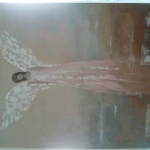  Angyal Festmény 70cm x 50cm  vászonra - otthon & életmód - dekoráció - kép & falikép - Meska.hu