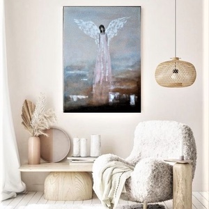  Angyal Festmény 70cm x 50cm  vászonra - Meska.hu