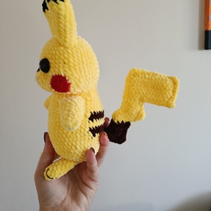 Horgolt Pikachu - játék & sport - plüssállat & játékfigura - más figura - Meska.hu
