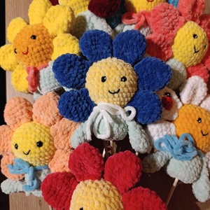 Horgolt plüss örök virág - Meska.hu