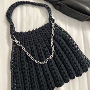 Fekete horgolt táska, Táska & Tok, Kézitáska & válltáska, Válltáska, Horgolás, MESKA