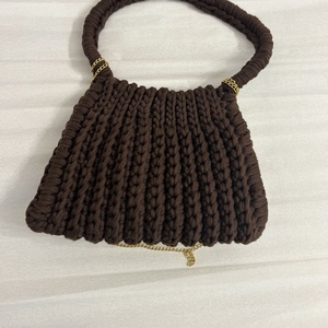 Horgolt barna táska - táska & tok - kézitáska & válltáska - alkalmi táska - Meska.hu