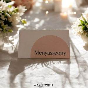 Elegáns Ültetőkártya - esküvő - meghívó & kártya - ültetési rend - Meska.hu