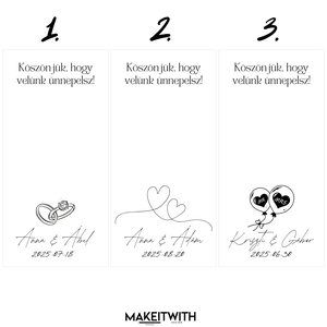 Emléküveg  Esküvői köszönőajándék - esküvő - emlék & ajándék - köszönőajándék - Meska.hu