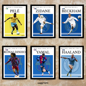 Legends in Frame  A Futball Legjobbjai Egy Képben - otthon & életmód - dekoráció - kép & falikép - képkeret - Meska.hu