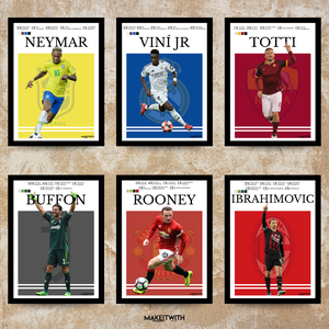 Legends in Frame  A Futball Legjobbjai Egy Képben - otthon & életmód - dekoráció - kép & falikép - képkeret - Meska.hu