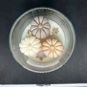 Pumpkin Spice -poharas gyertya - otthon & életmód - gyertya, illat, aroma - gyertya - Meska.hu