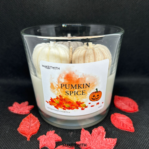 Pumpkin Spice -poharas gyertya, Otthon & Életmód, Gyertya, illat, aroma, Gyertya, Gyertya-, mécseskészítés, MESKA