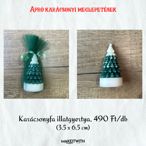 Karácsonyi kis ajándékok  gyertyák, illatviaszok - otthon & életmód - gyertya, illat, aroma - illatviasz - Meska.hu