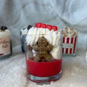 Mézeskalács Mámor - poharas gyertya - karácsony - karácsonyi lakásdekoráció - karácsonyi illatgyertya, mécses - Meska.hu