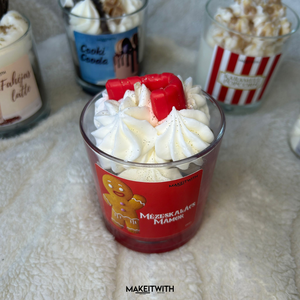 Mézeskalács Mámor - poharas gyertya - karácsony - karácsonyi lakásdekoráció - karácsonyi illatgyertya, mécses - Meska.hu