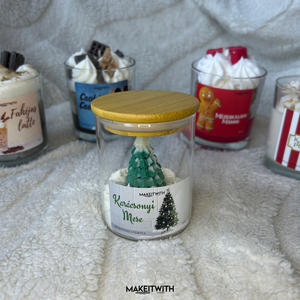 Karácsonyi Mese -poharas gyertya, Karácsony, Karácsonyi lakásdekoráció, Karácsonyi illatgyertya, mécses, Gyertya-, mécseskészítés, MESKA