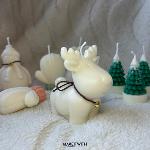 Rénszarvas Illatgyertya - karácsony - karácsonyi lakásdekoráció - karácsonyi illatgyertya, mécses - Meska.hu