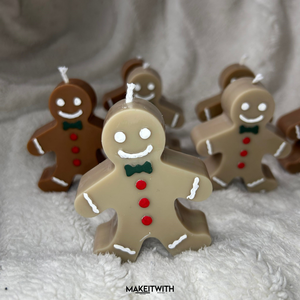 Mézeskalács illatgyertya, Karácsony, Karácsonyi lakásdekoráció, Karácsonyi illatgyertya, mécses, Gyertya-, mécseskészítés, MESKA