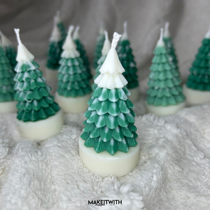 Fenyőfa illatgyertya, Karácsony, Karácsonyi lakásdekoráció, Karácsonyi illatgyertya, mécses, Gyertya-, mécseskészítés, MESKA
