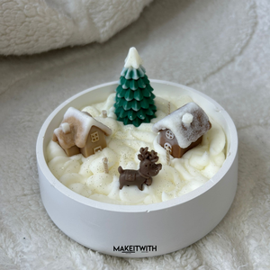 Karácsonyi Kerámia Tál, Karácsony, Karácsonyi lakásdekoráció, Karácsonyi illatgyertya, mécses, Gyertya-, mécseskészítés, MESKA