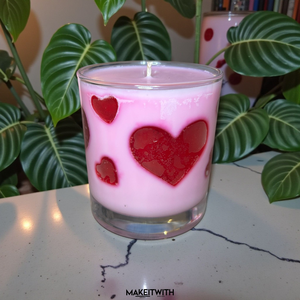 Epres szerelem - poharas gyertya - kellékek & szerszámok - dekorációs kellékek - dekorációs gyertya - Meska.hu