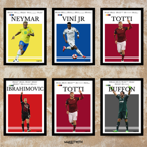 A Futball Legjobbjai Egy Képben - otthon & életmód - dekoráció - kép & falikép - képkeret - Meska.hu