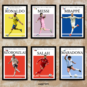 A Futball Legjobbjai Egy Képben - otthon & életmód - dekoráció - kép & falikép - képkeret - Meska.hu