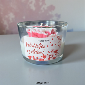 Lótusz Szerelem � poharas gyertya - Meska.hu