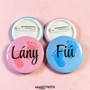 Babaváró kitűzők - esküvő - kiegészítők - kitűző - Meska.hu