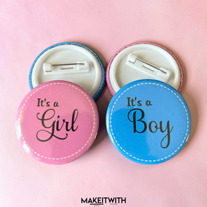 Babaváró kitűzők - esküvő - kiegészítők - kitűző - Meska.hu