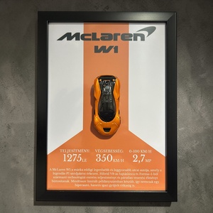 Autórajongói Falidekor � McLaren W1, Otthon & Életmód, Dekoráció, Kép & Falikép, Képkeret, , MESKA