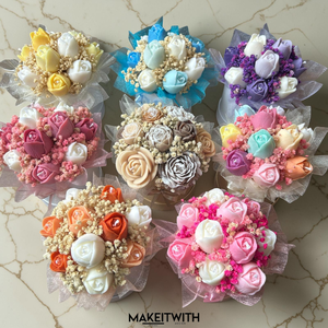 Illatosított szójaviasz virágboxok (több színben) - Meska.hu