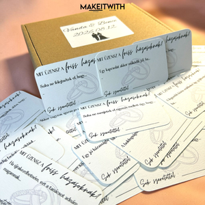 Esküvői kártyapakli � vendégkönyv újragondolva - Meska.hu