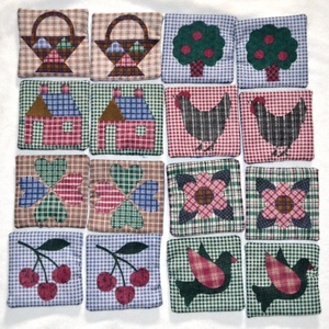 Textil memóriajáték - Meska.hu