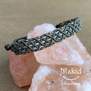 Kaliopi zöld makramé karkötő - Meska.hu