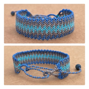 Inka mikromakramé karkötő - ékszer - karkötő - karkötő medállal - Meska.hu