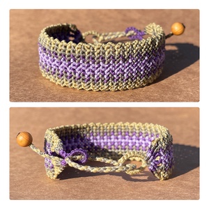 Inka mikromakramé karkötő - ékszer - karkötő - karkötő medállal - Meska.hu