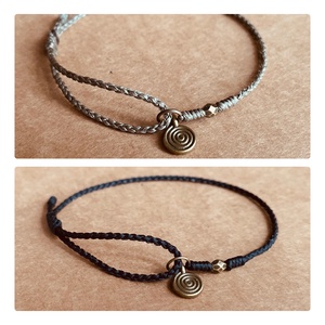 Antik réz spirál medál karkötő - ékszer - karkötő - karkötő medállal - Meska.hu