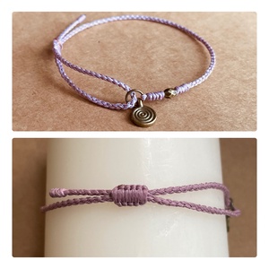 Réz spirál medálos karkötő - ékszer - karkötő - karkötő medállal - Meska.hu