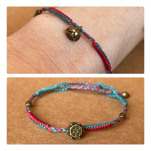 Lótusz medál karkötő - Meska.hu