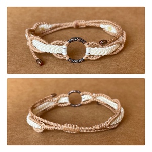 Dupla fonatos karkötő - ékszer - karkötő - karkötő medállal - Meska.hu